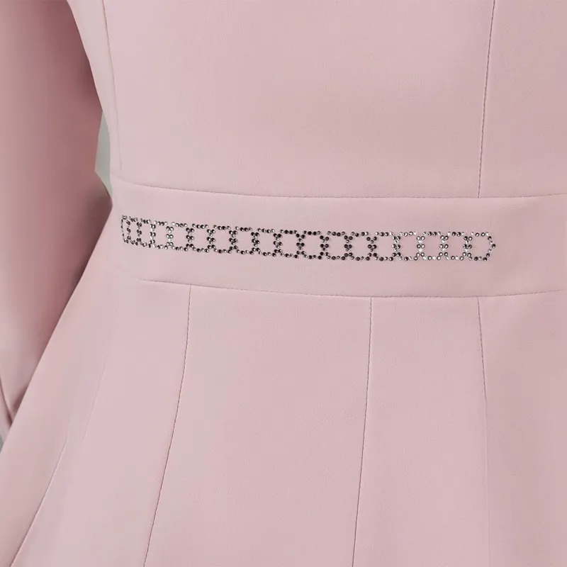 Coldstream Ladies Clarilaw Diamante Show Jacket - Blush Pink-7