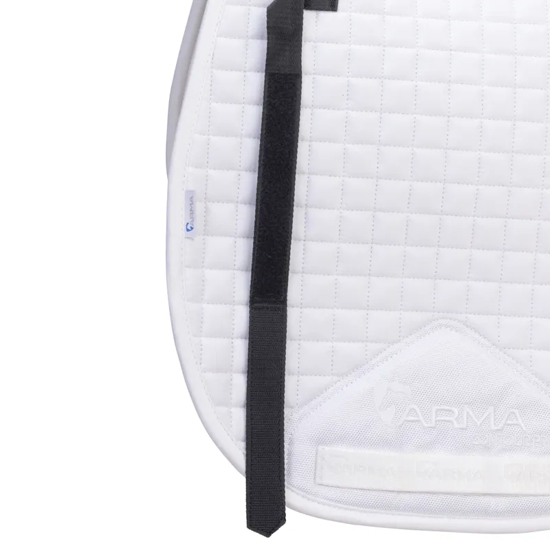 Shires ARMA Deluxe Cotton Numnah - White-3