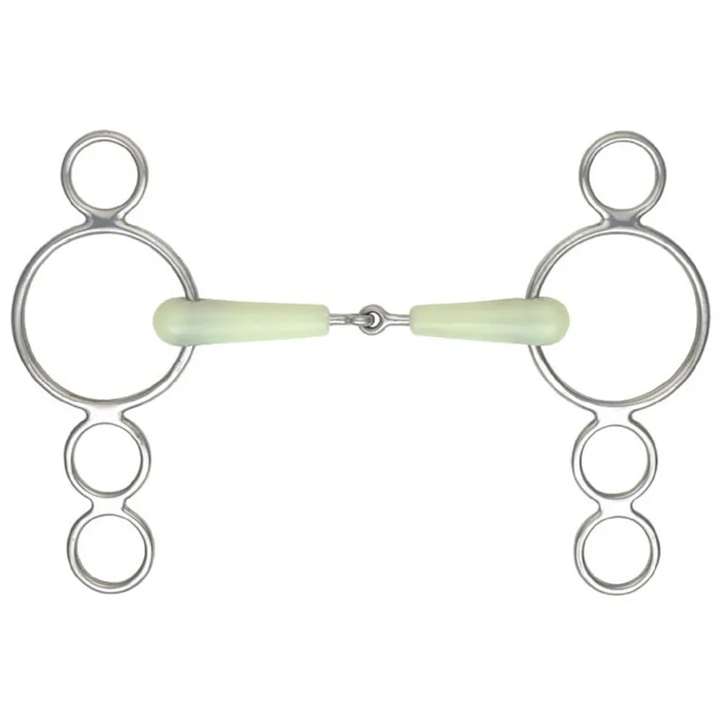 Shires Equikind Jointed Three Ring Dutch Gag Bit