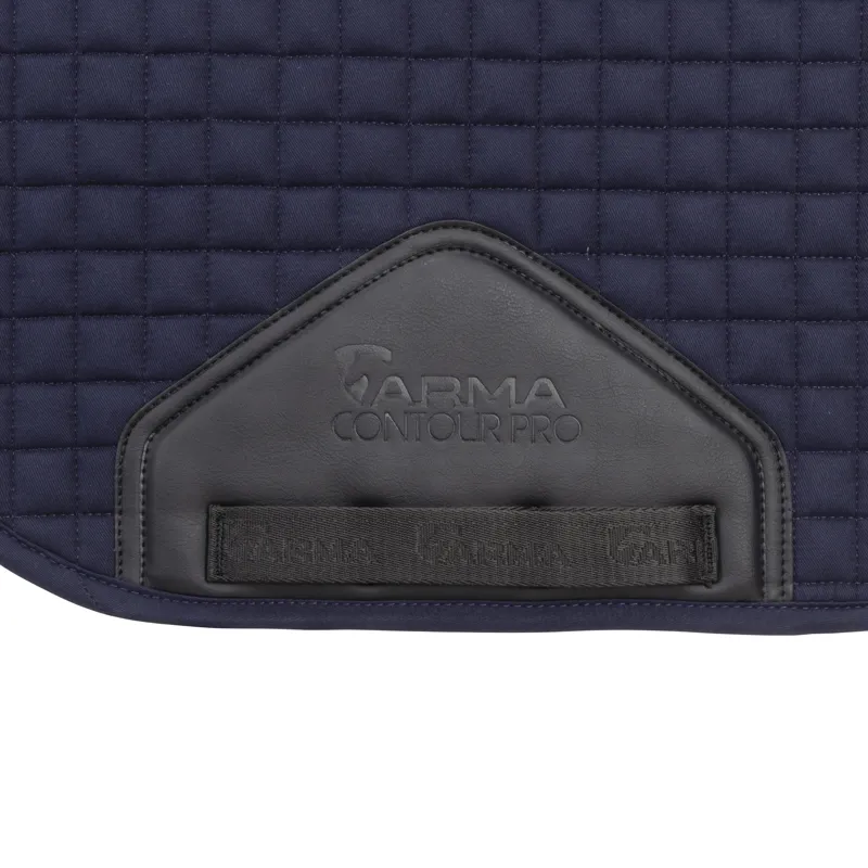 Shires ARMA Deluxe Cotton Saddlecloth - Navy-1