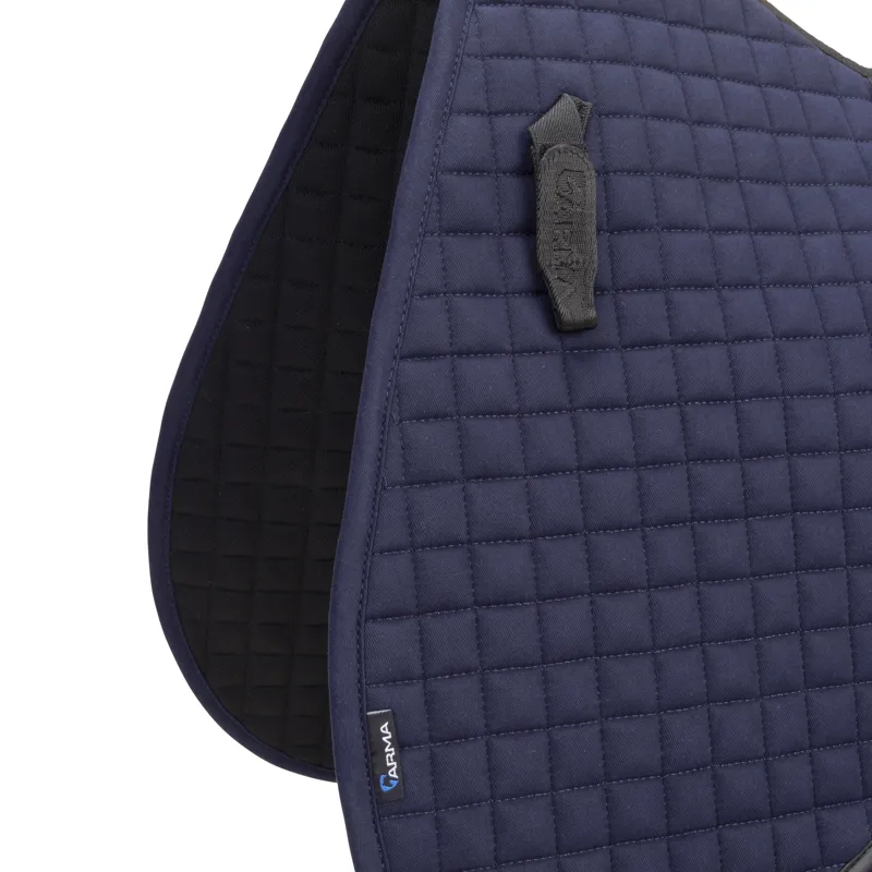 Shires ARMA Deluxe Cotton Saddlecloth - Navy-4