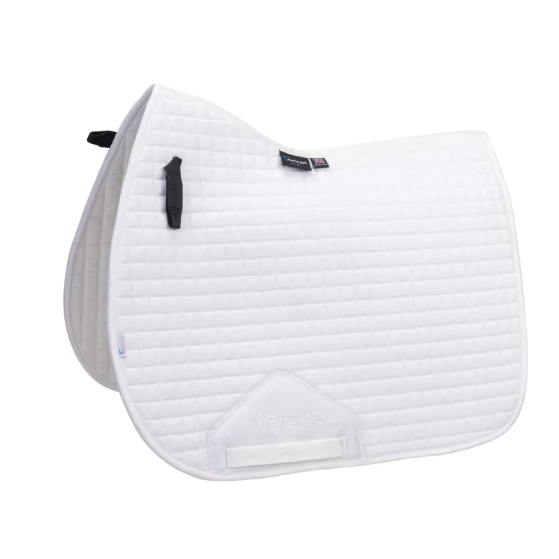 Shires ARMA Deluxe Cotton Saddlecloth - White