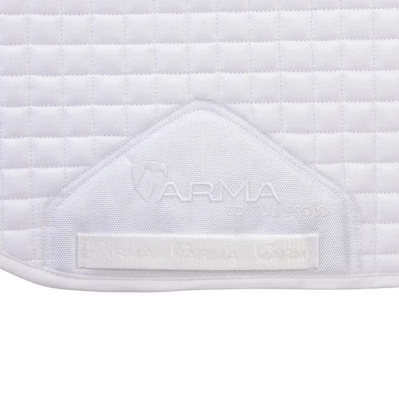 Shires ARMA Deluxe Cotton Saddlecloth - White-3