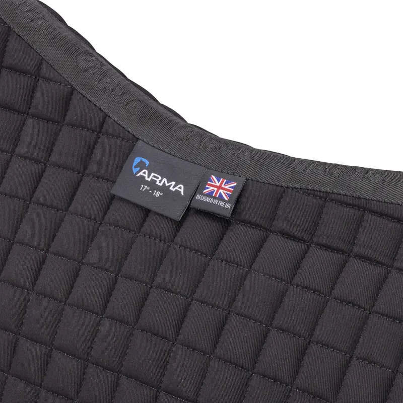 Shires ARMA Deluxe Cotton Jump Saddlecloth - Black-5