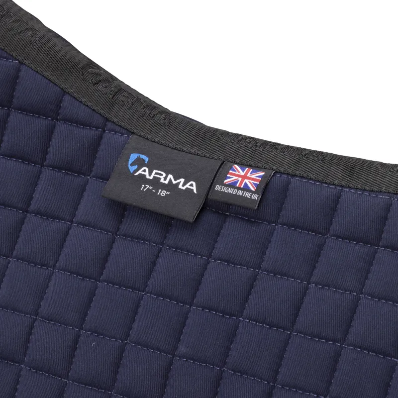 Shires ARMA Deluxe Cotton Jump Saddlecloth - Navy-5