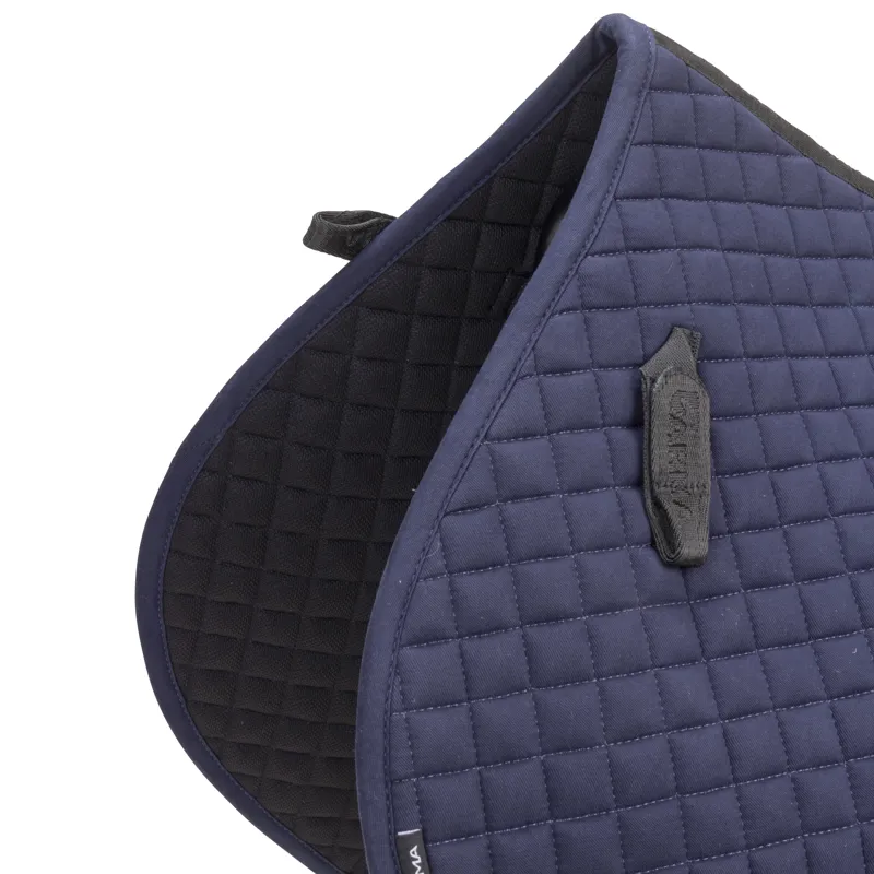 Shires ARMA Deluxe Cotton Jump Saddlecloth - Navy-3