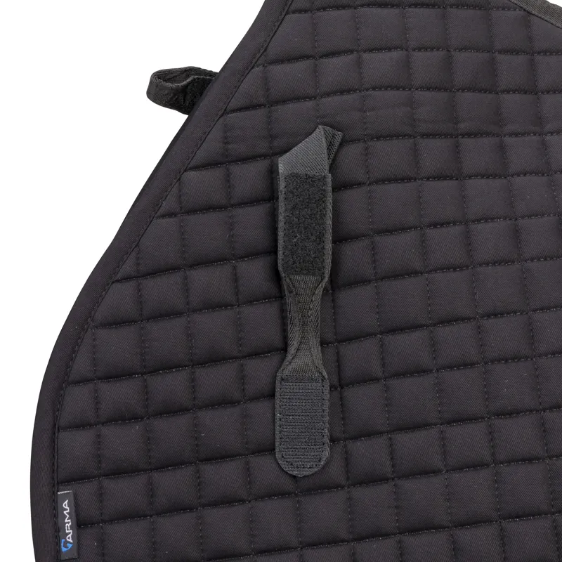 Shires ARMA Deluxe Cotton Jump Saddlecloth - Black-2