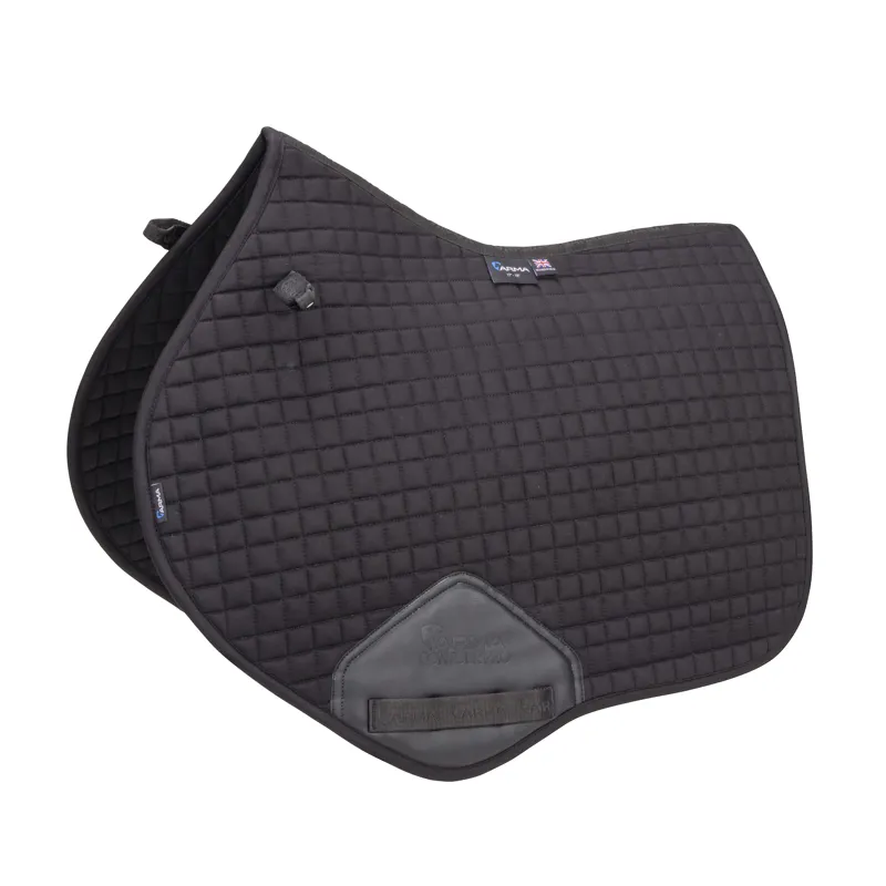 Shires ARMA Deluxe Cotton Jump Saddlecloth - Black
