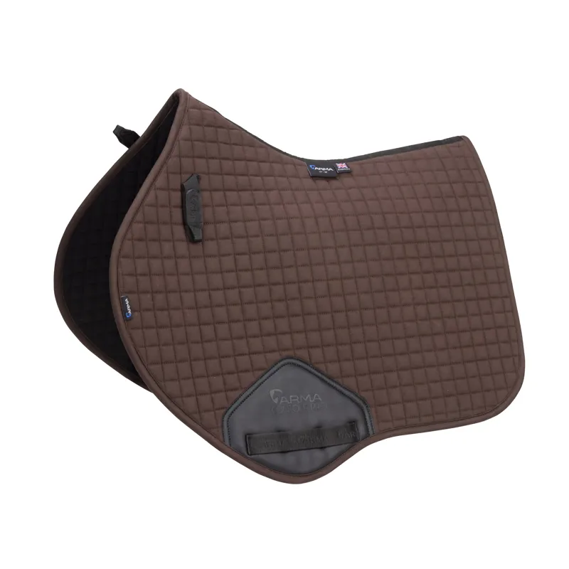 Shires ARMA Deluxe Cotton Jump Saddlecloth - Brown