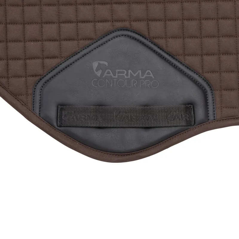 Shires ARMA Deluxe Cotton Jump Saddlecloth - Brown-1