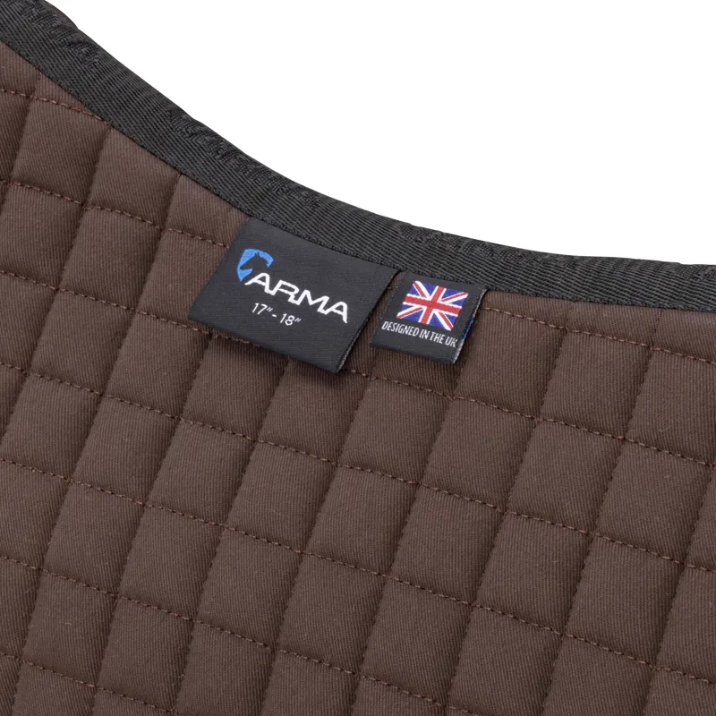 Shires ARMA Deluxe Cotton Jump Saddlecloth - Brown-5