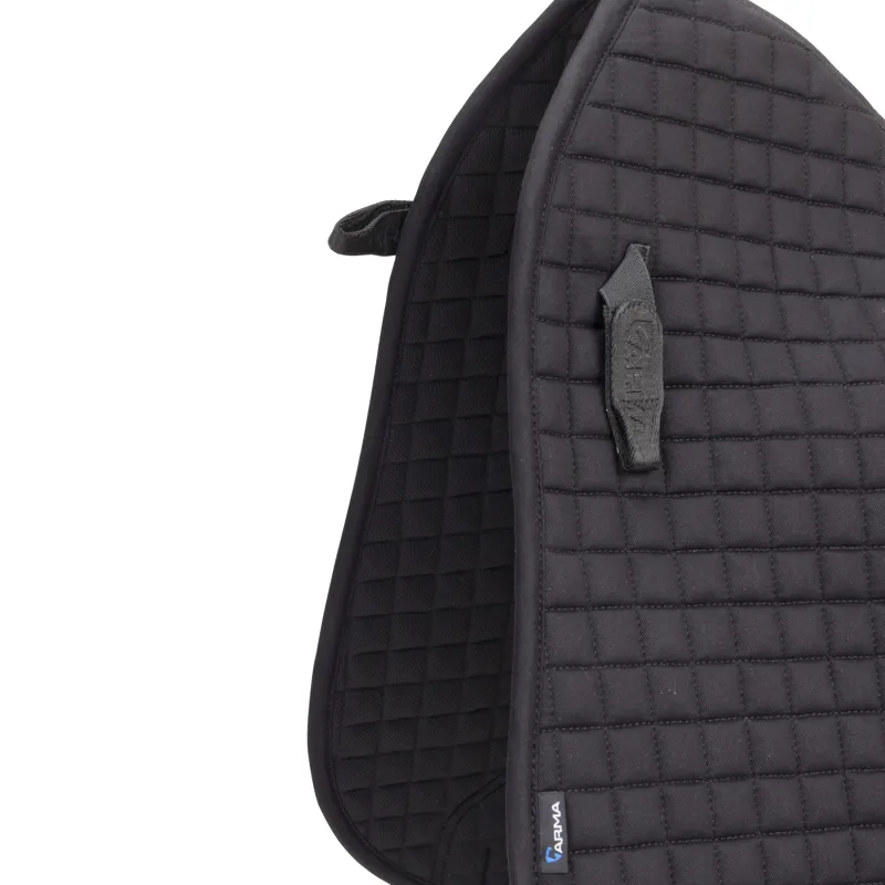 Shires ARMA Deluxe Cotton Dressage Saddlecloth - Black-2