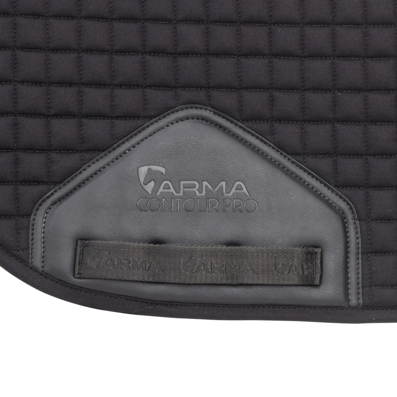 Shires ARMA Deluxe Cotton Dressage Saddlecloth - Black-1