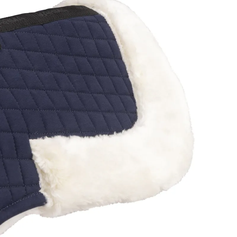 Shires ARMA Deluxe Cotton Half Pad - Navy/Natural-5