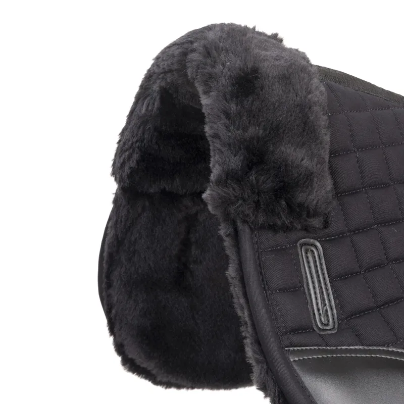 Shires ARMA Deluxe Cotton Half Pad - Black/Black-3