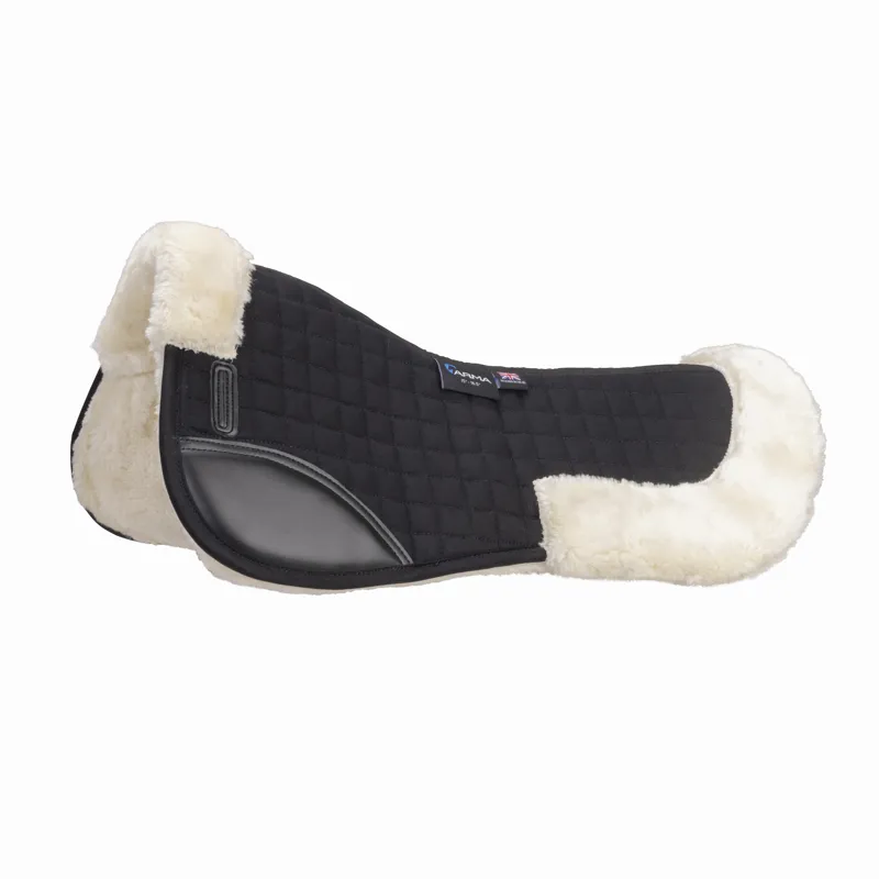 Shires ARMA Deluxe Cotton Half Pad - Black/Natural