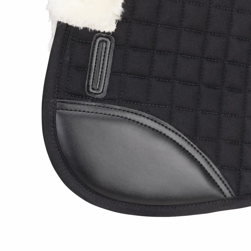 Shires ARMA Deluxe Cotton Half Pad - Black/Natural-1