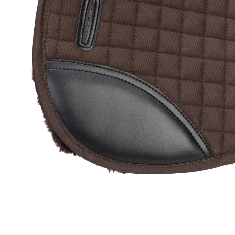 Shires ARMA Deluxe Cotton Half Pad - Brown/Brown-6