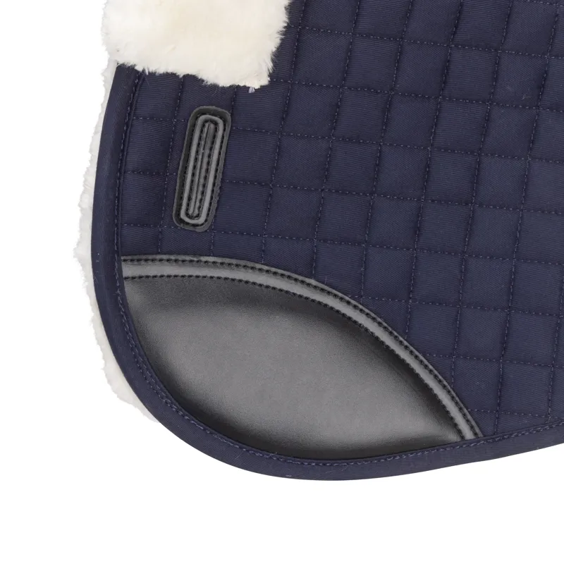 Shires ARMA Deluxe Cotton Half Pad - Navy/Natural-1