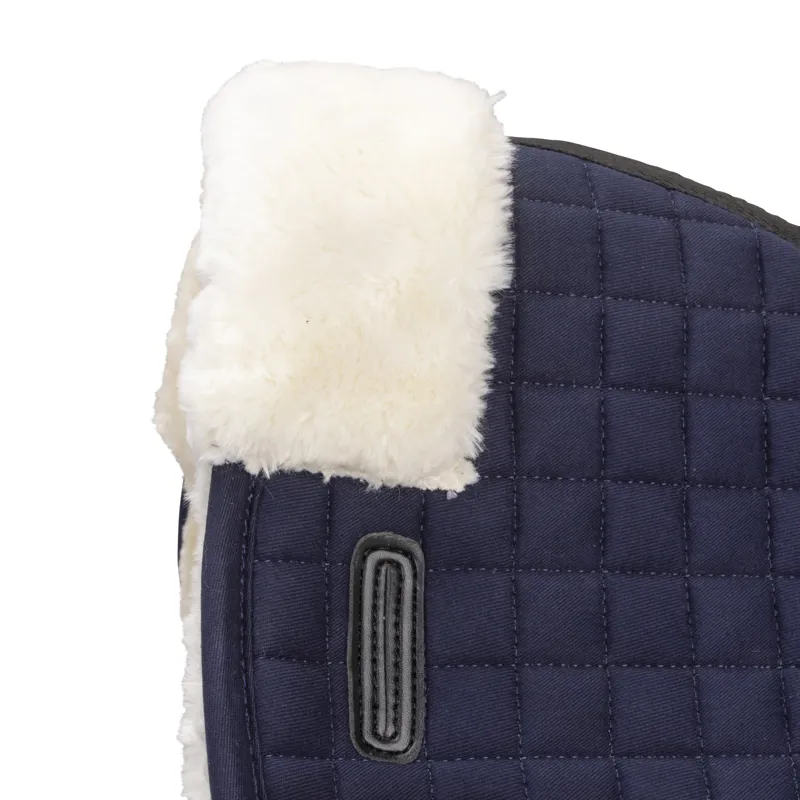 Shires ARMA Deluxe Cotton Half Pad - Navy/Natural-2