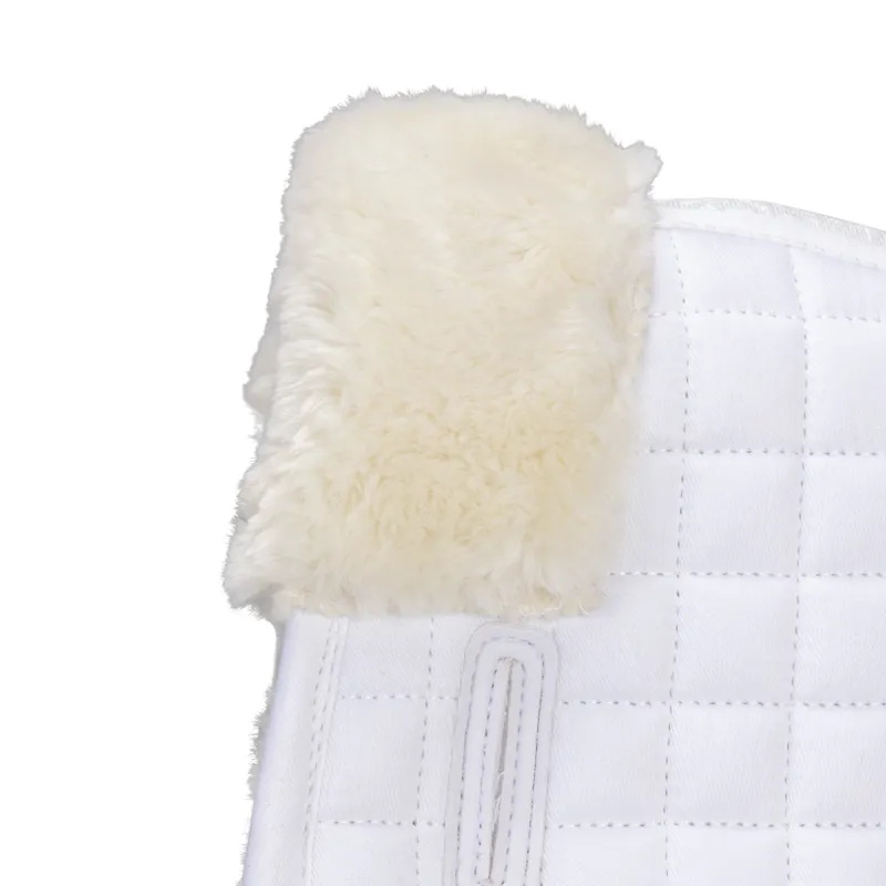 Shires ARMA Deluxe Cotton Half Pad - White/Natural-2