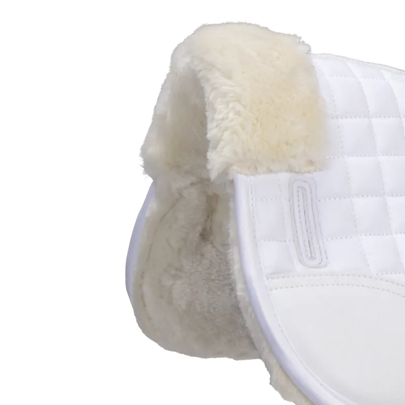Shires ARMA Deluxe Cotton Half Pad - White/Natural-3