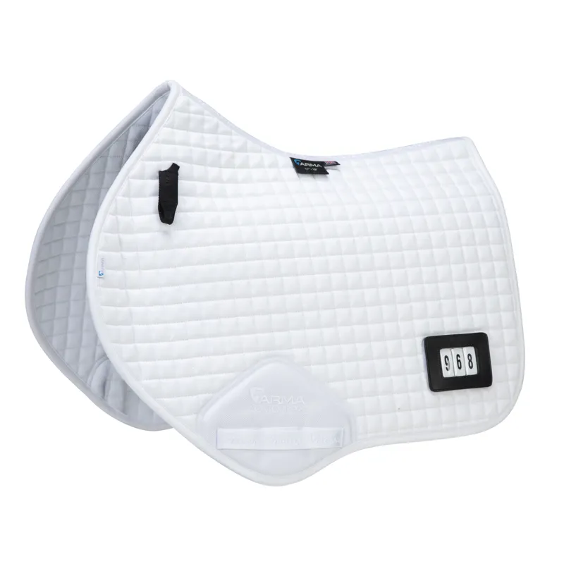 Shires ARMA Numbered Jump Saddlecloth - White