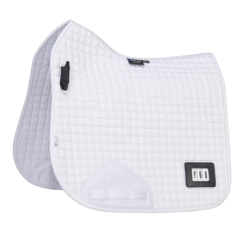Shires ARMA Numbered Dressage Saddlecloth - White
