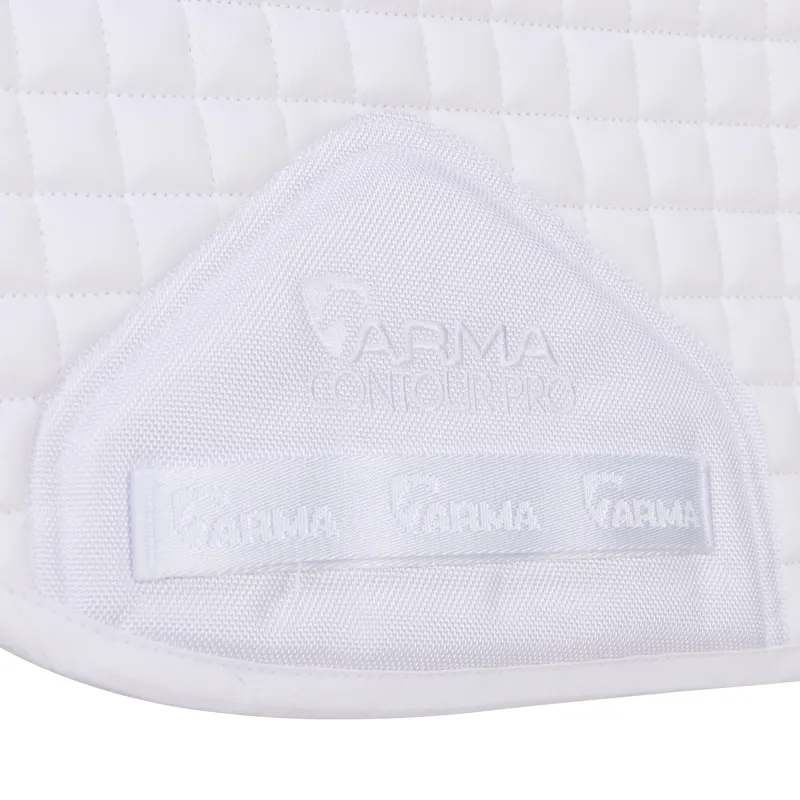 Shires ARMA Numbered Dressage Saddlecloth - White-5