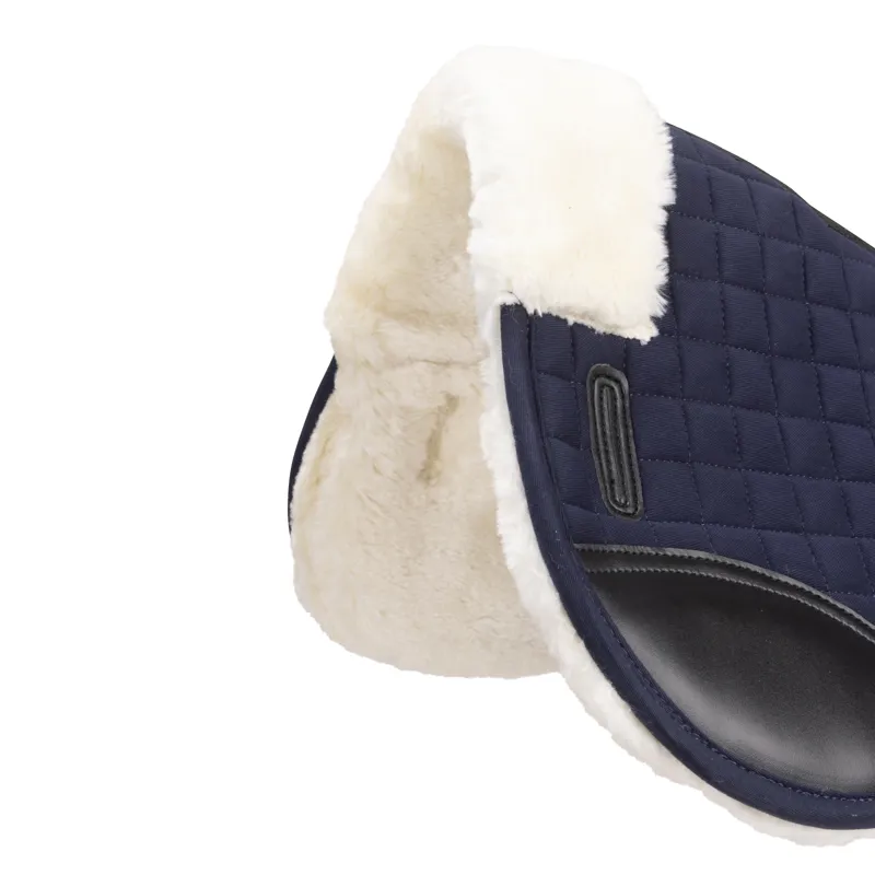Shires ARMA Deluxe Cotton Half Pad - Navy/Natural-3