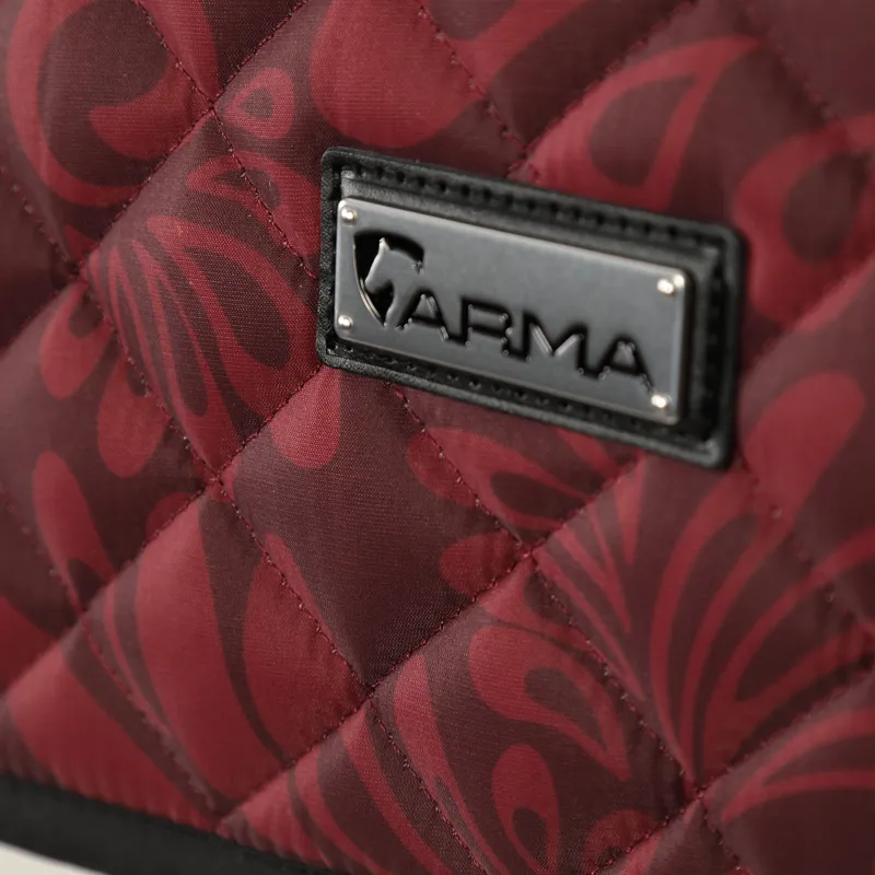 Shires ARMA Hyde Park Saddlecloth - Red Paisley-1