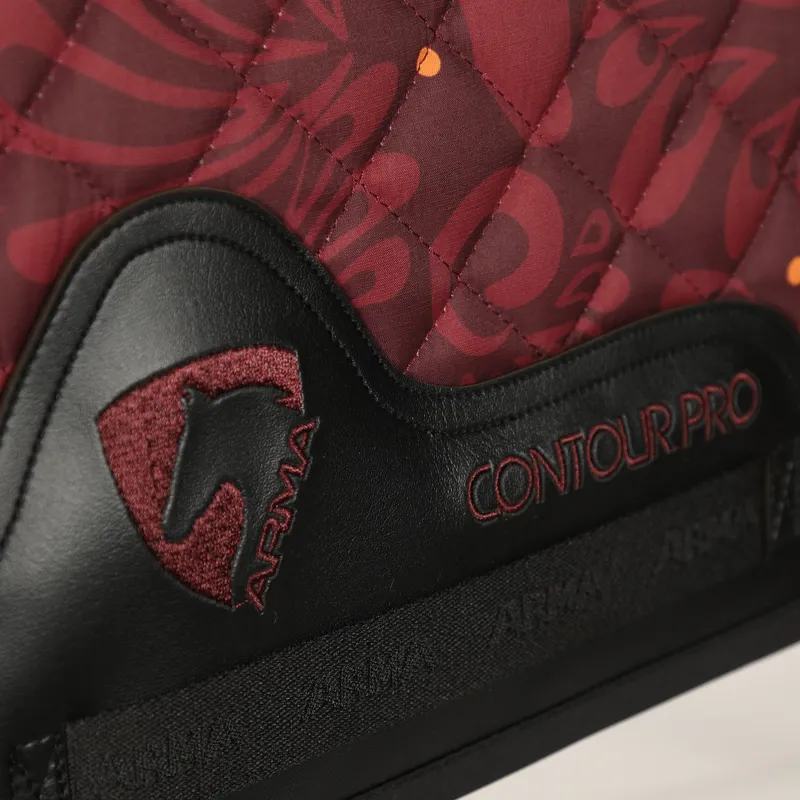 Shires ARMA Hyde Park Saddlecloth - Red Paisley-3