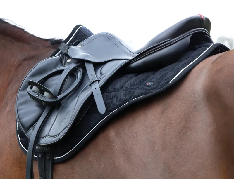 Hy Equestrian Pro Reaction 3D Mesh Saddle Pad - Black-2