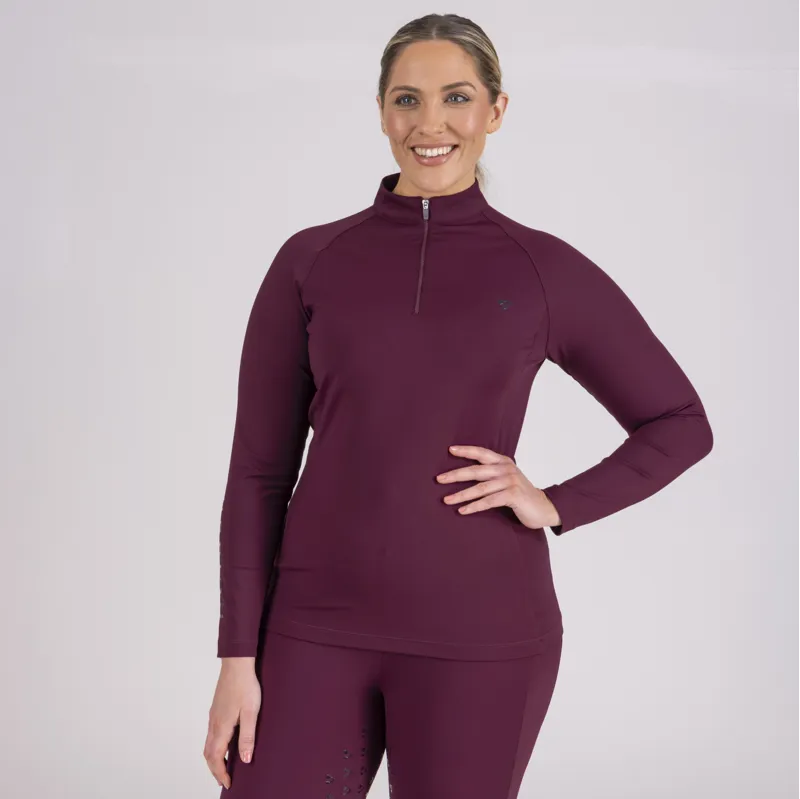 Shires Aubrion Eltar Base Layer - Black Cherry-2