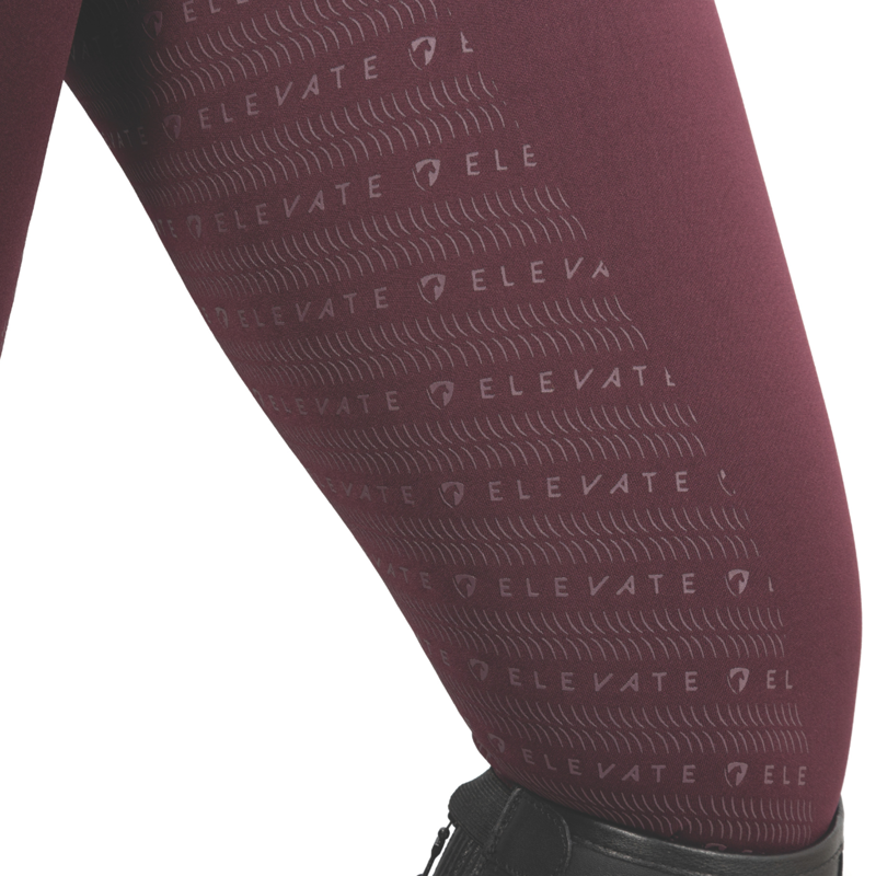 Hy Equestrian Elevate Allure Riding Tights - Berry-3