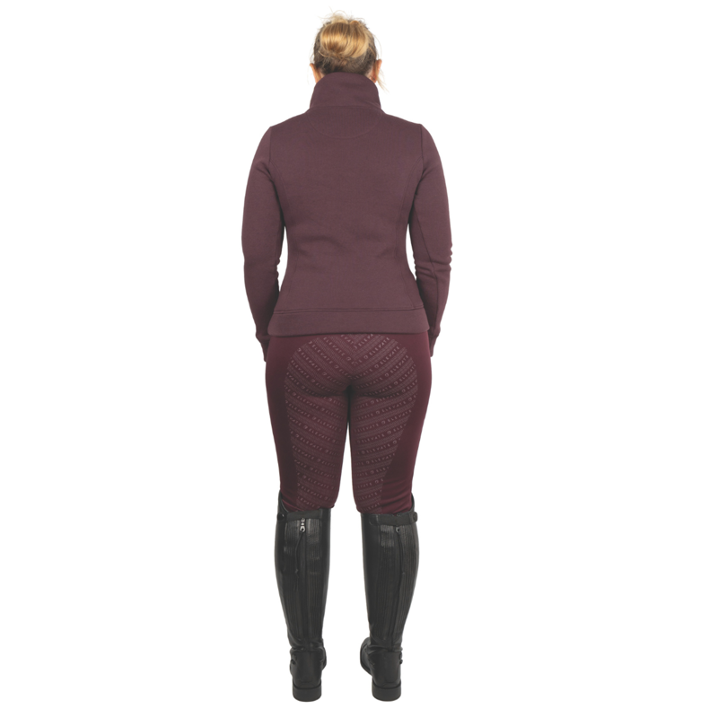 Hy Equestrian Elevate Allure Riding Tights - Berry-1
