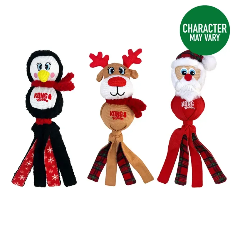 KONG Holiday Wubba1 Assorted Characters dog toy-3