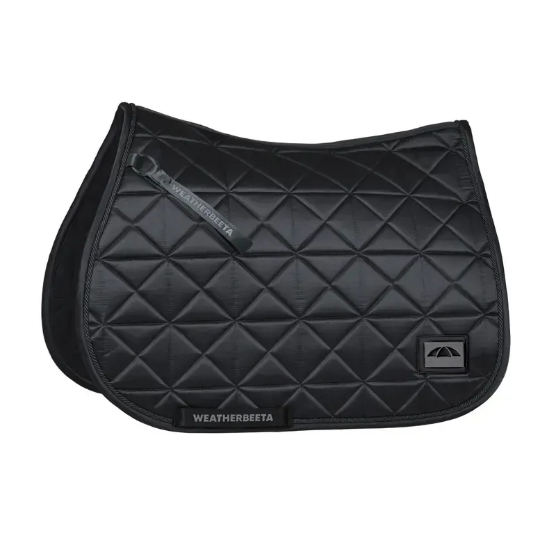 WeatherBeeta Satin Pro Air-Tec Euro Jump Shaped Saddle Pad - Black-1