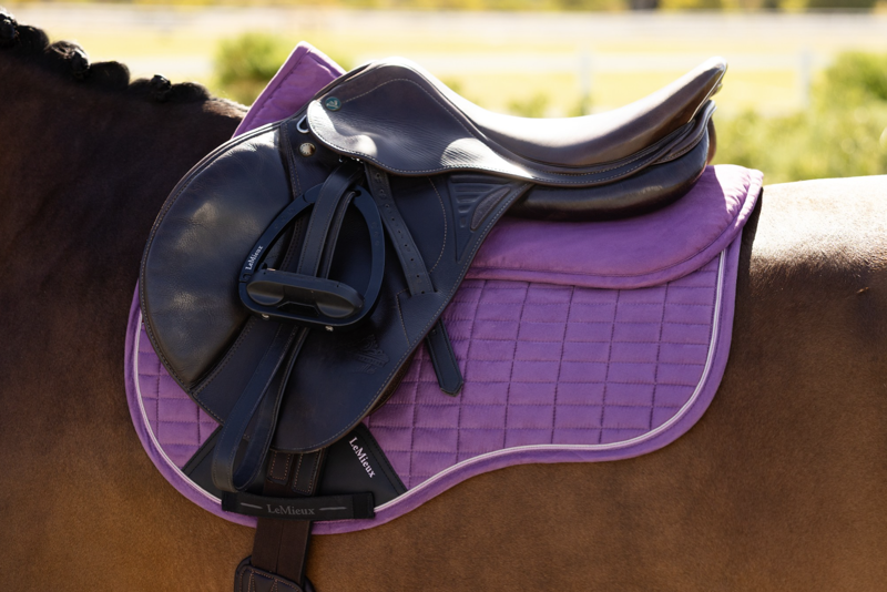 LeMieux Suede Half Pad - Mallow-3