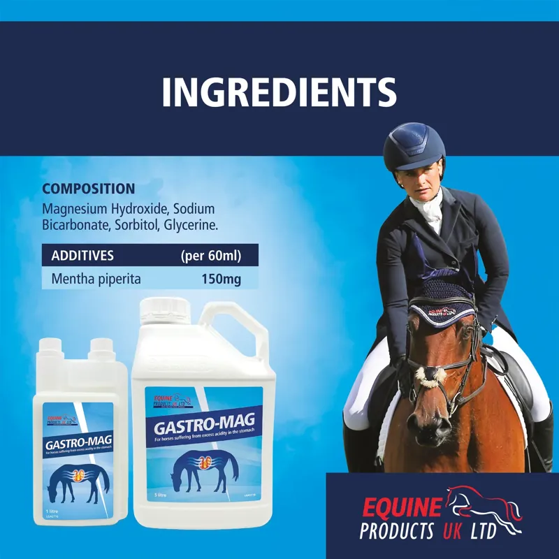 Equine Products Gastro-Mag Complementary Feed Supplement - 1L-3