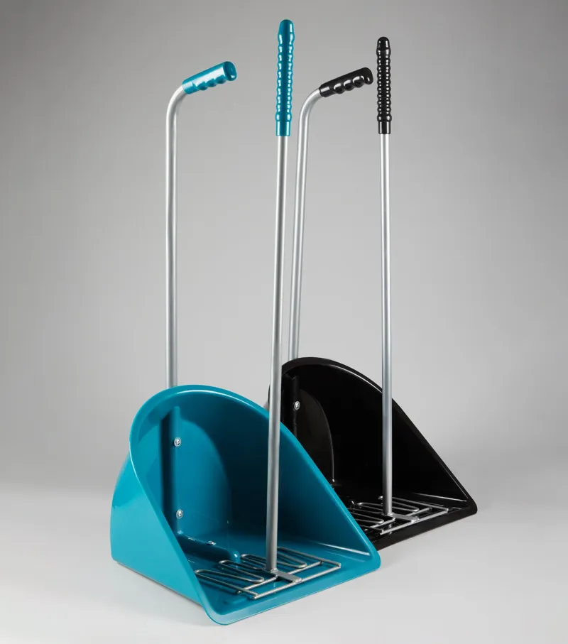 Premier Equine Manure Scoop and Rake - Med Blue-1
