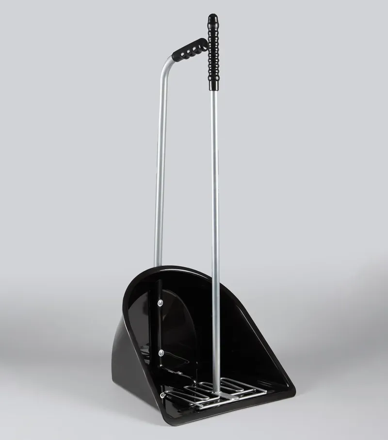 Premier Equine Manure Scoop and Rake - Black