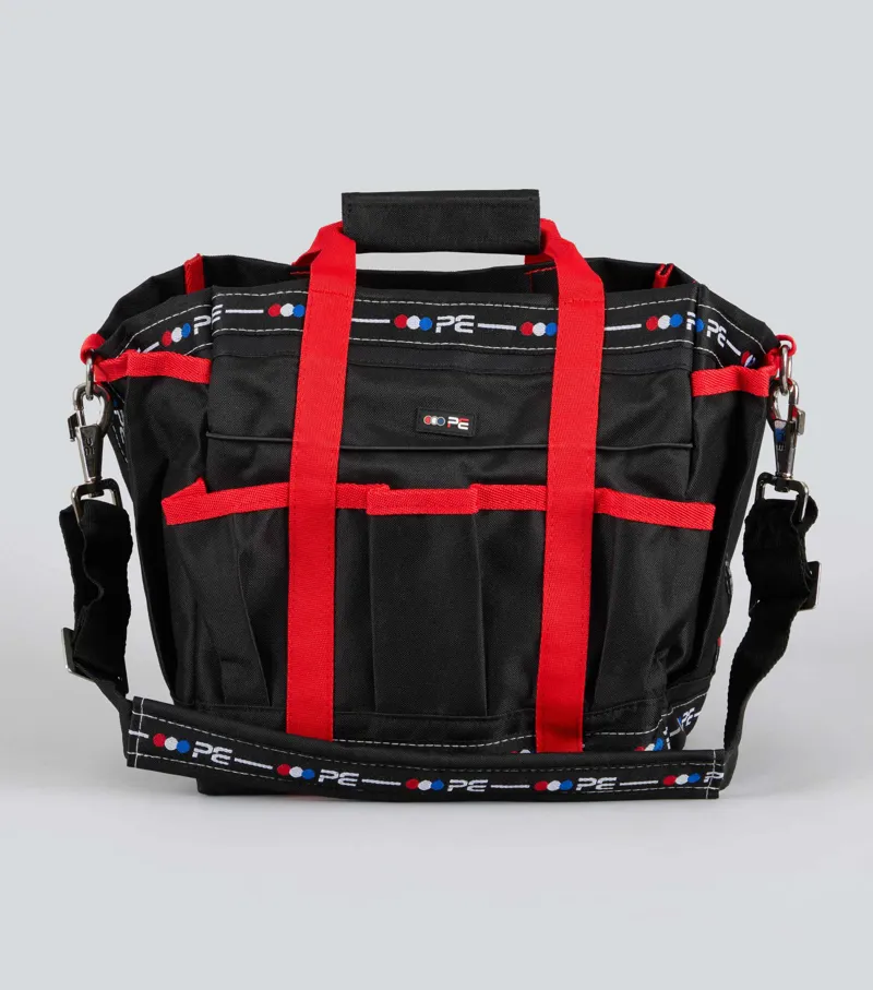 Premier Equine Grooming Kit Bag - Black/Red