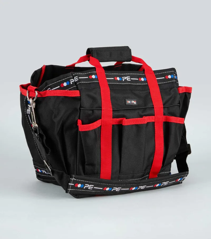 Premier Equine Grooming Kit Bag - Black/Red-1