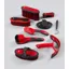 Premier Equine Soft-Touch Grooming 9 Pieces Kit Set - Black/Red