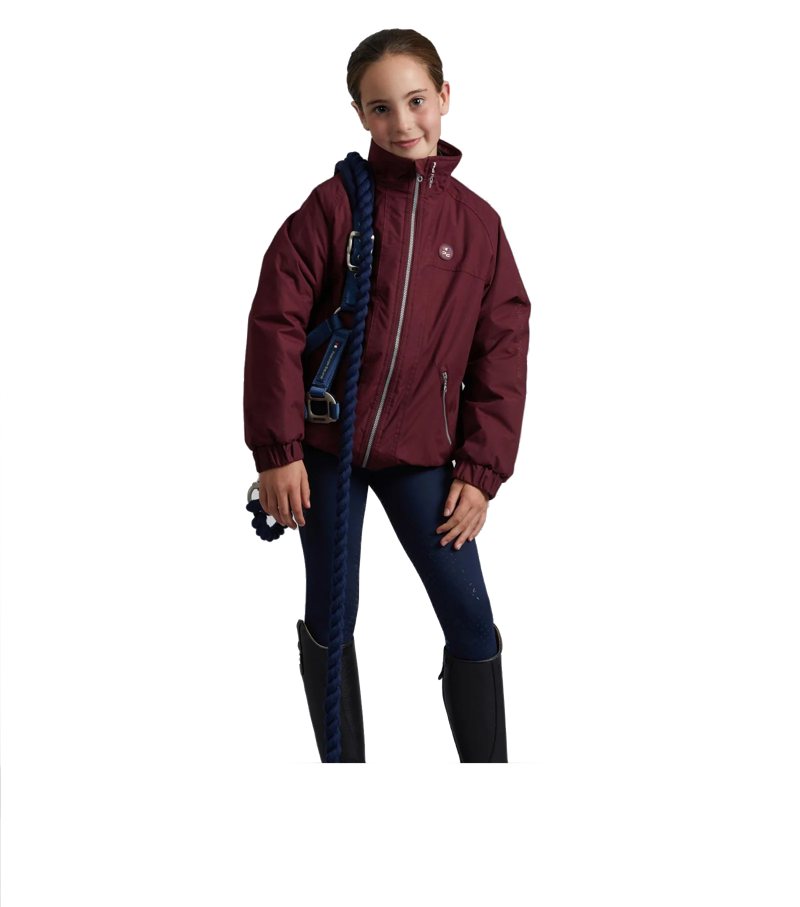 Premier Equine Junior Pro Rider Unisex Riding Jacket - Wine