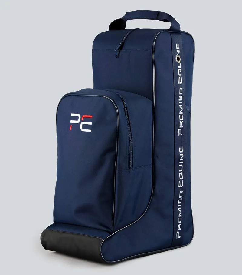 Premier Equine Team Tall Boot Bag with Helmet Storage - Navy