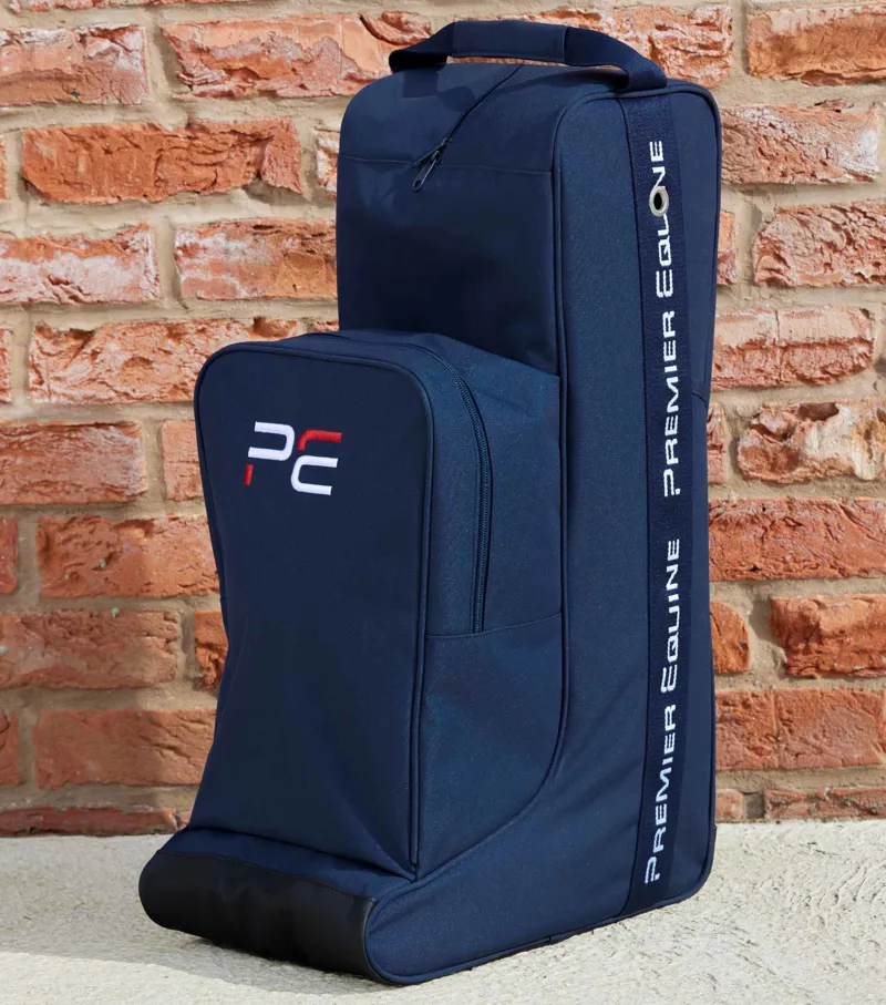 Premier Equine Team Tall Boot Bag with Helmet Storage - Navy-4