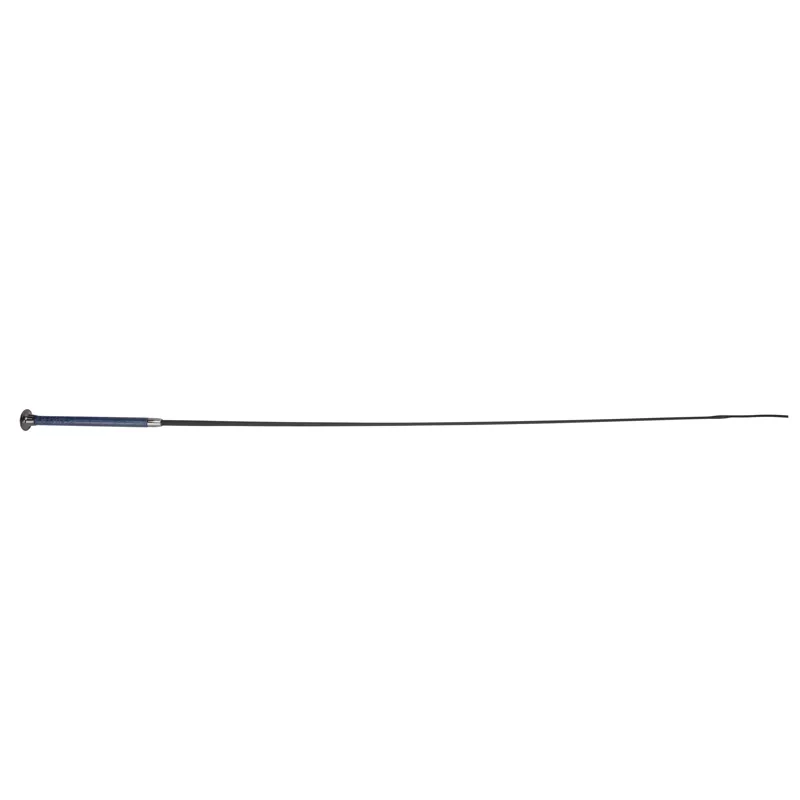 Shires Deluxe Schooling Whip - Navy - 110cm