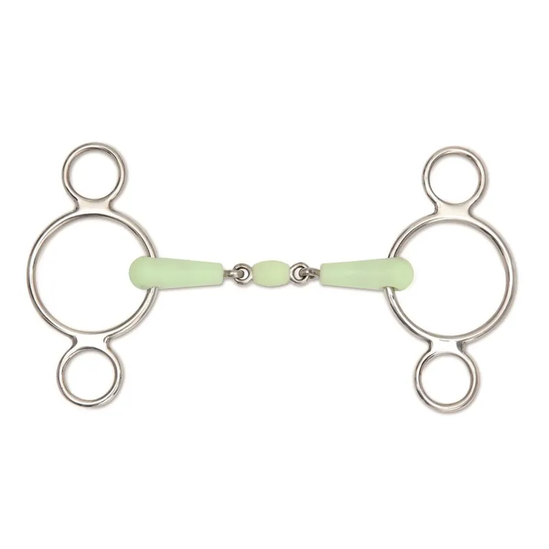 Shires Equikind Peanut Two Ring Gag Bit